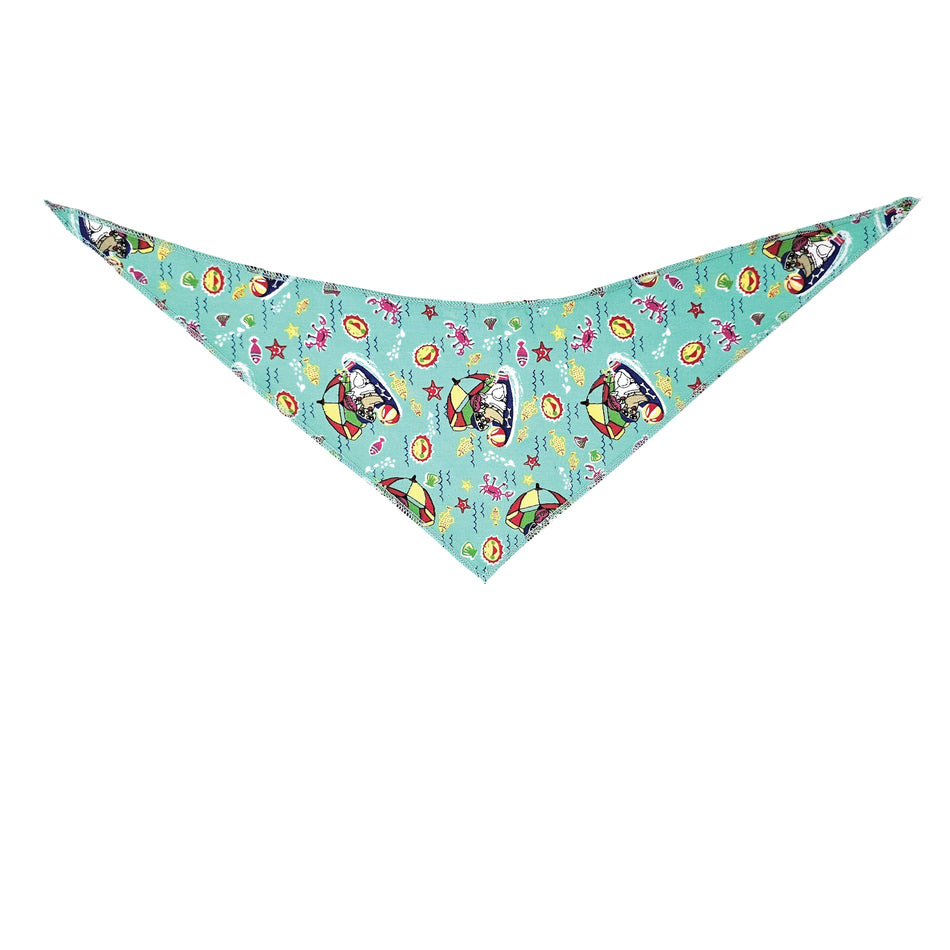 Summer Tie-On Triangle Dog Bandana | Premium V-Neck Pet Bandana for Grooming, Style & Fashion S3106