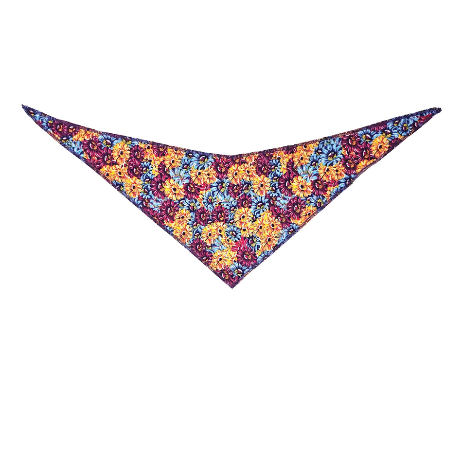 Spring/Summer Tie-On Triangle Dog Bandana | Premium V-Neck Pet Bandana for Grooming, Style & Fashion S3110