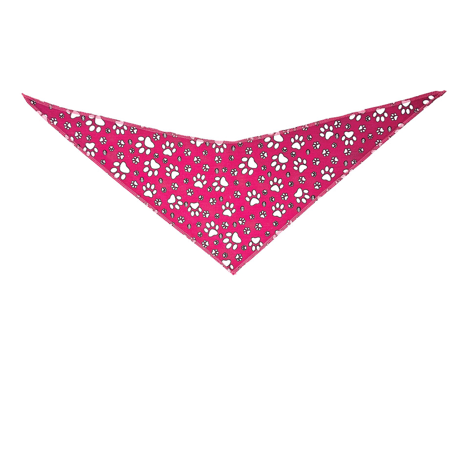 Paws & Bones Tie-On Triangle Dog Bandana | Premium V-Neck Pet Bandana for Grooming, Style & Fashion S3111