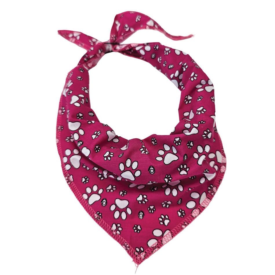 Paws & Bones Tie-On Triangle Dog Bandana | Premium V-Neck Pet Bandana for Grooming, Style & Fashion S3111