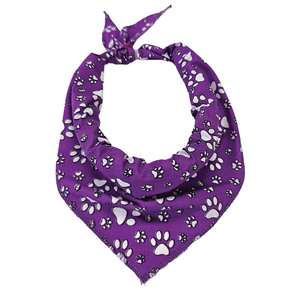 Paws & Bones Tie-On Triangle Dog Bandana | Premium V-Neck Pet Bandana for Grooming, Style & Fashion S3114