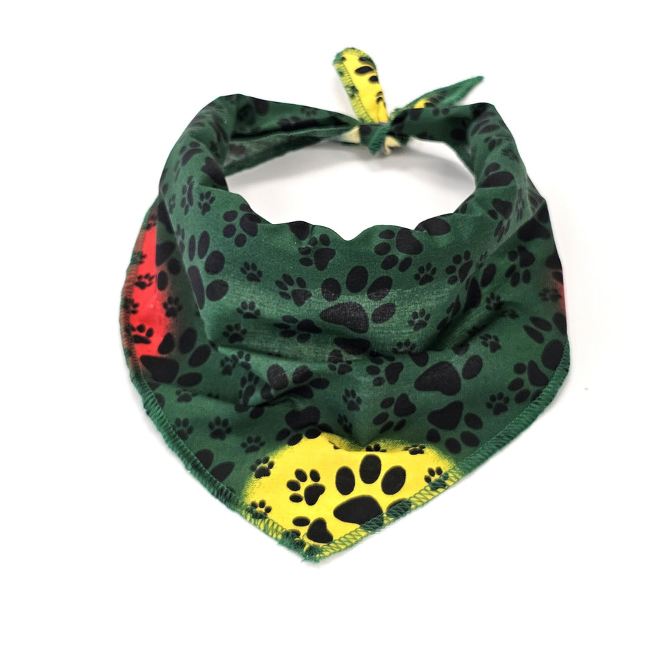 Paws & Bones Tie-On Triangle Dog Bandana | Premium V-Neck Pet Bandana for Grooming, Style & Fashion S3115