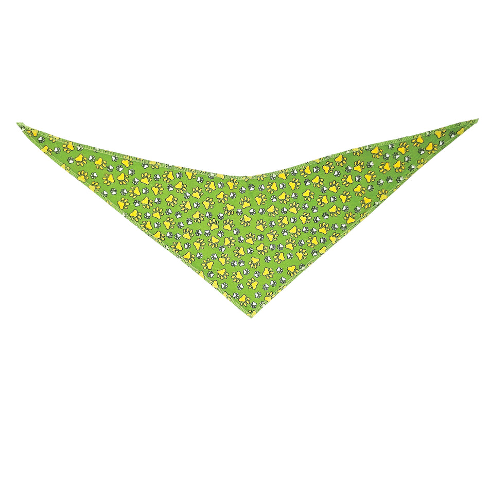 Paws & Bones_Summer Tie-On Triangle Dog Bandana | Premium V-Neck Pet Bandana for Grooming, Style & Fashion S3116