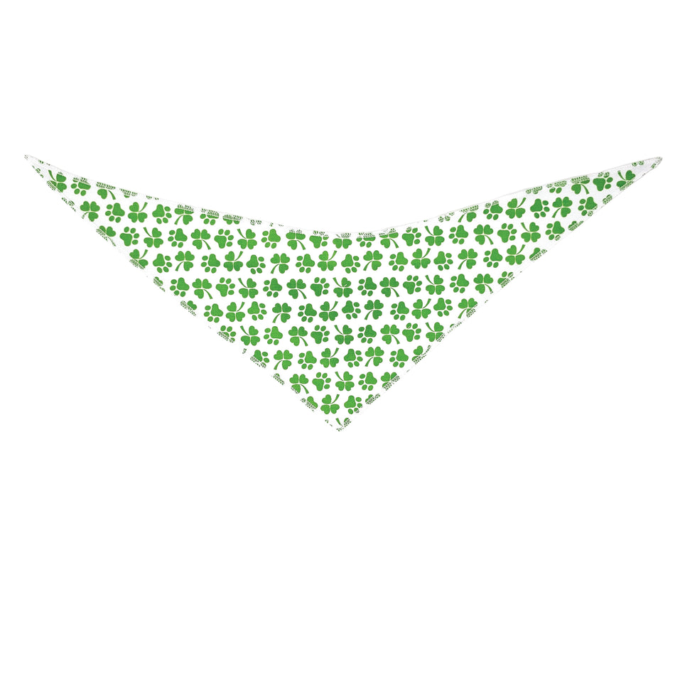 St. Patrick's Tie-On Triangle Dog Bandana | Premium V-Neck Pet Bandana for Grooming, Style & Fashion S3123