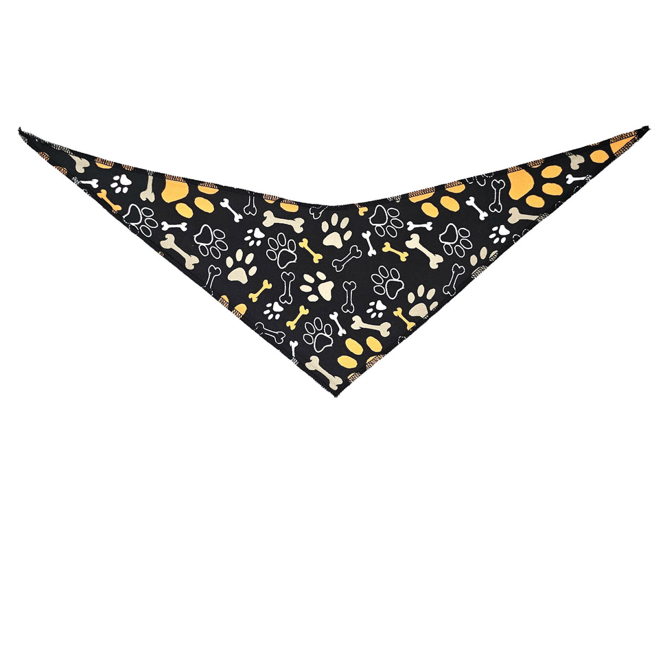 Paws & Bones Tie-On Triangle Dog Bandana | Premium V-Neck Pet Bandana for Grooming, Style & Fashion S3131