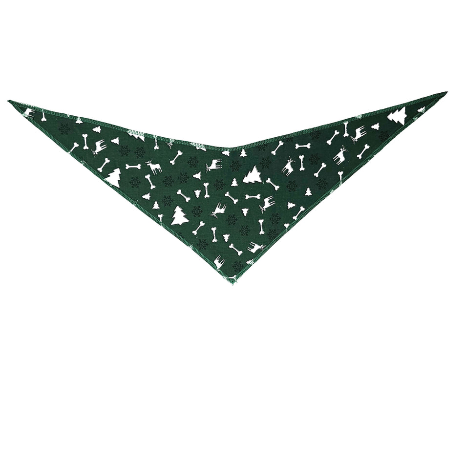 Christmas/Winter Tie-On Triangle Dog Bandana | Premium V-Neck Pet Bandana for Grooming, Style & Fashion S3139