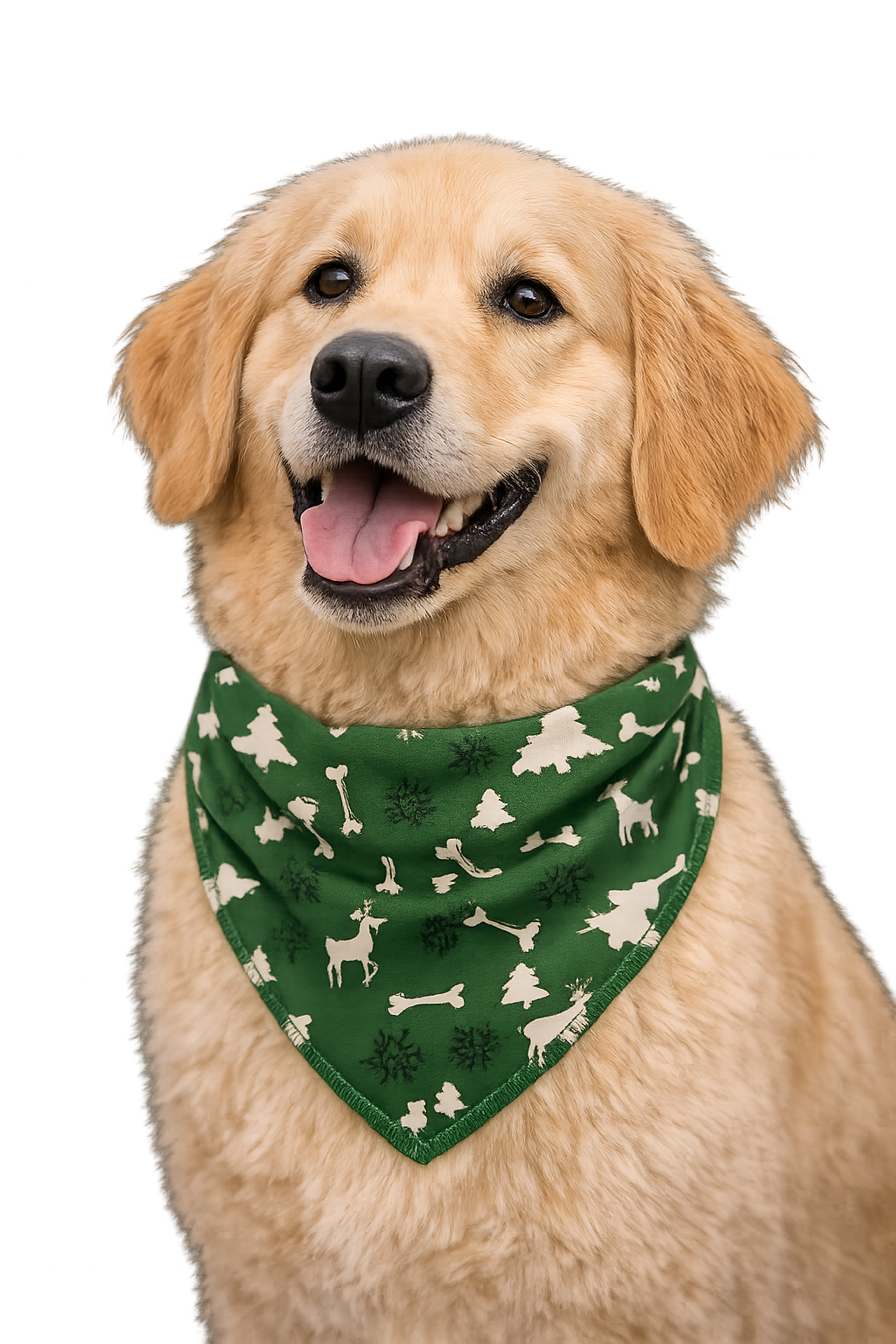 S3139 Christmas Bandanas Green