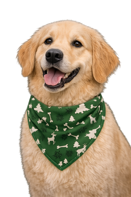 S3139 Christmas Bandanas Green