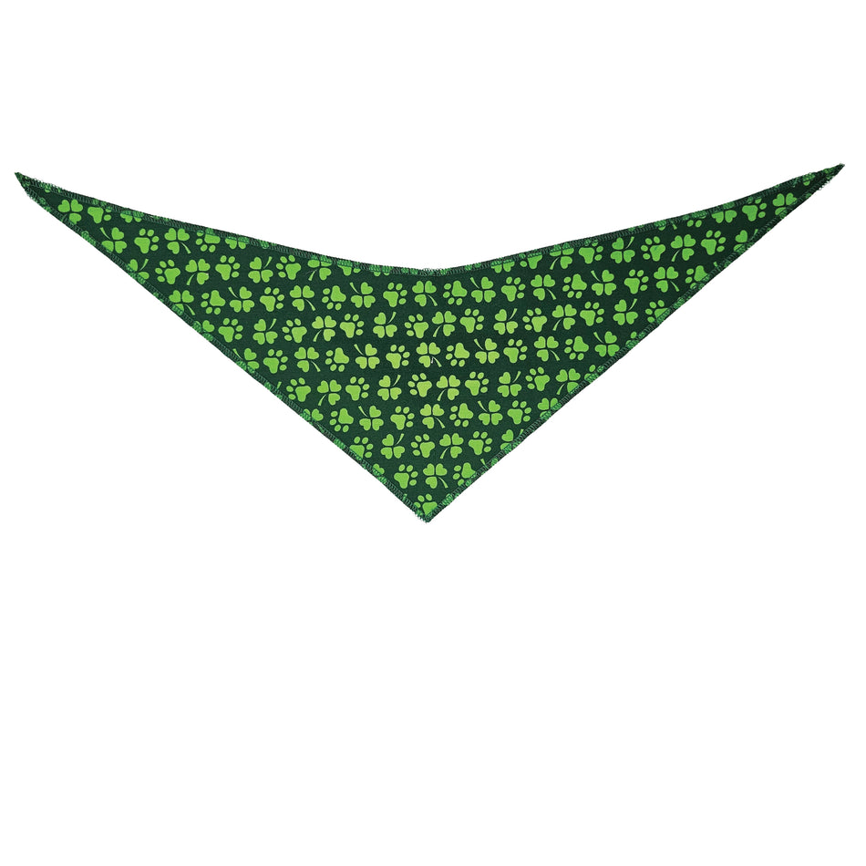 St. Patrick's Tie-On Triangle Dog Bandana | Premium V-Neck Pet Bandana for Grooming, Style & Fashion S3140