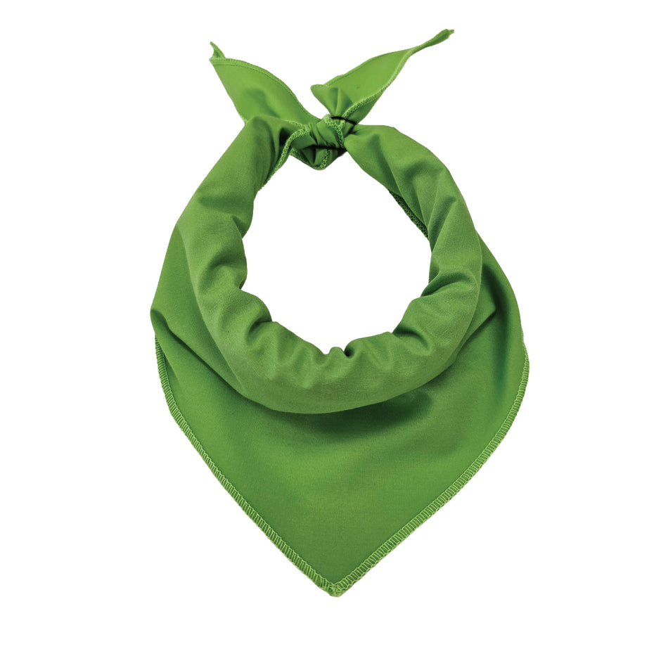 Black Logo Print, Lime Green Bandana | Tie-On Triangle Dog Bandana | Premium V-Neck Pet Bandana for Grooming, Style & Fashion S3605