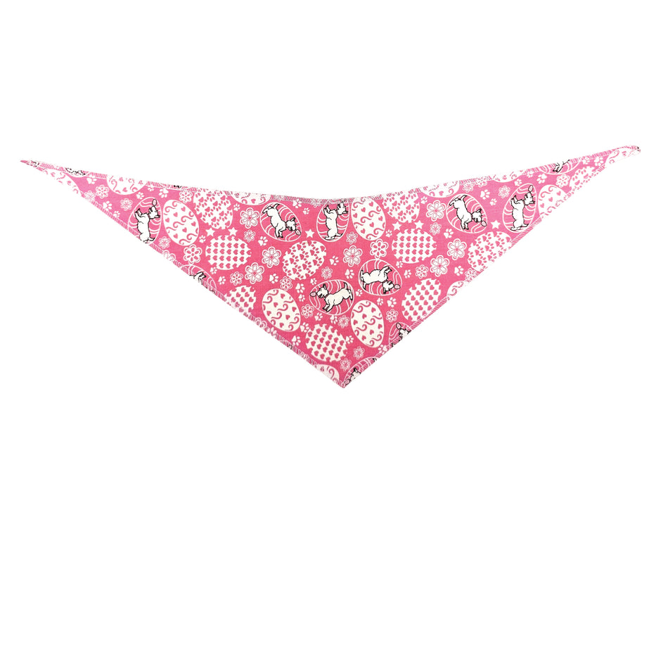Easter Tie-On Triangle Dog Bandana | Premium V-Neck Pet Bandana for Grooming, Style & Fashion S3147