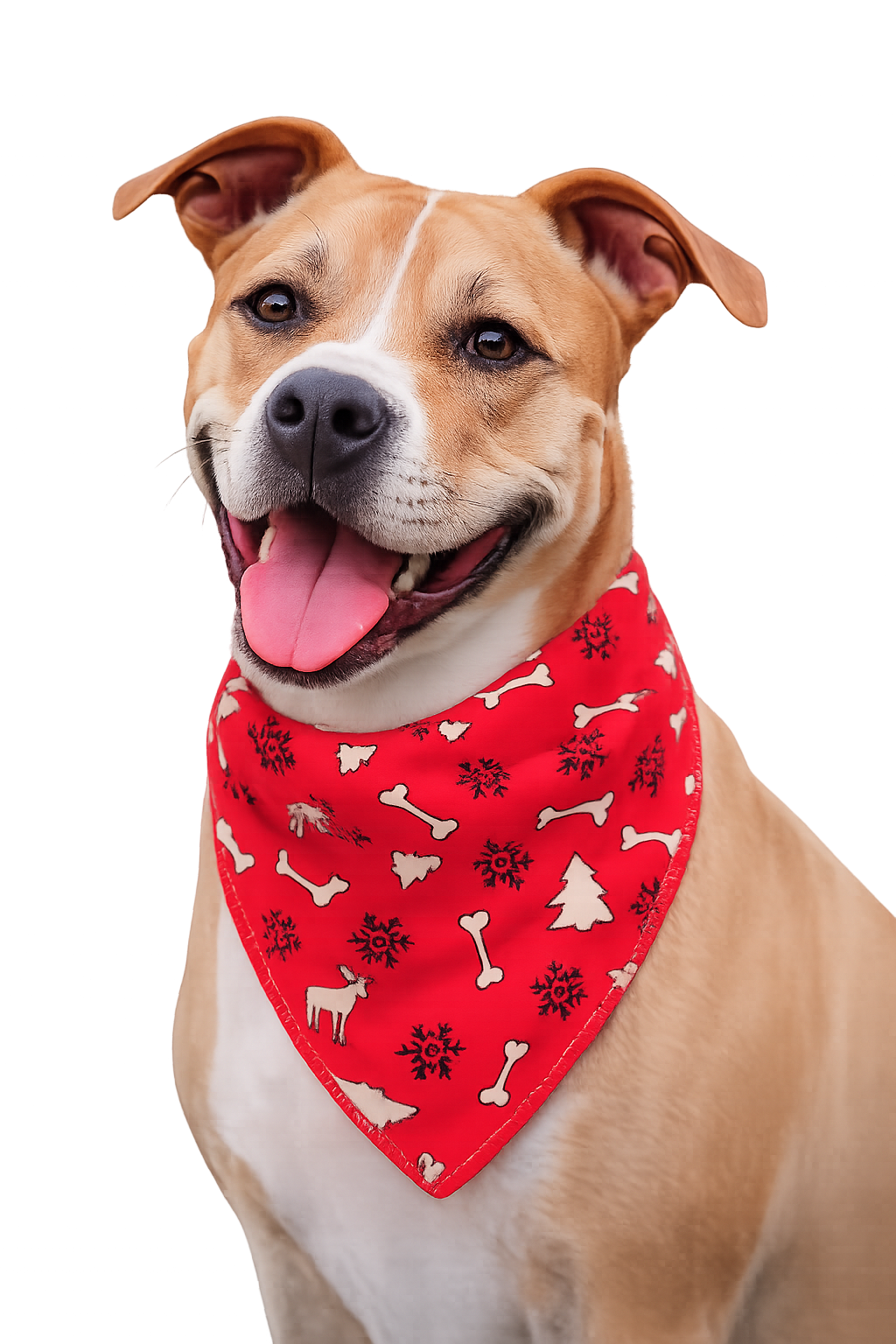 S3149 Christmas Bandana Red
