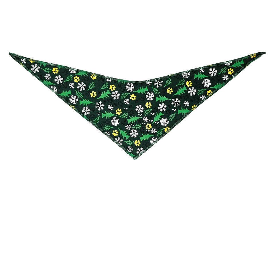 Christmas/Winter Tie-On Triangle Dog Bandana | Premium V-Neck Pet Bandana for Grooming, Style & Fashion S3150