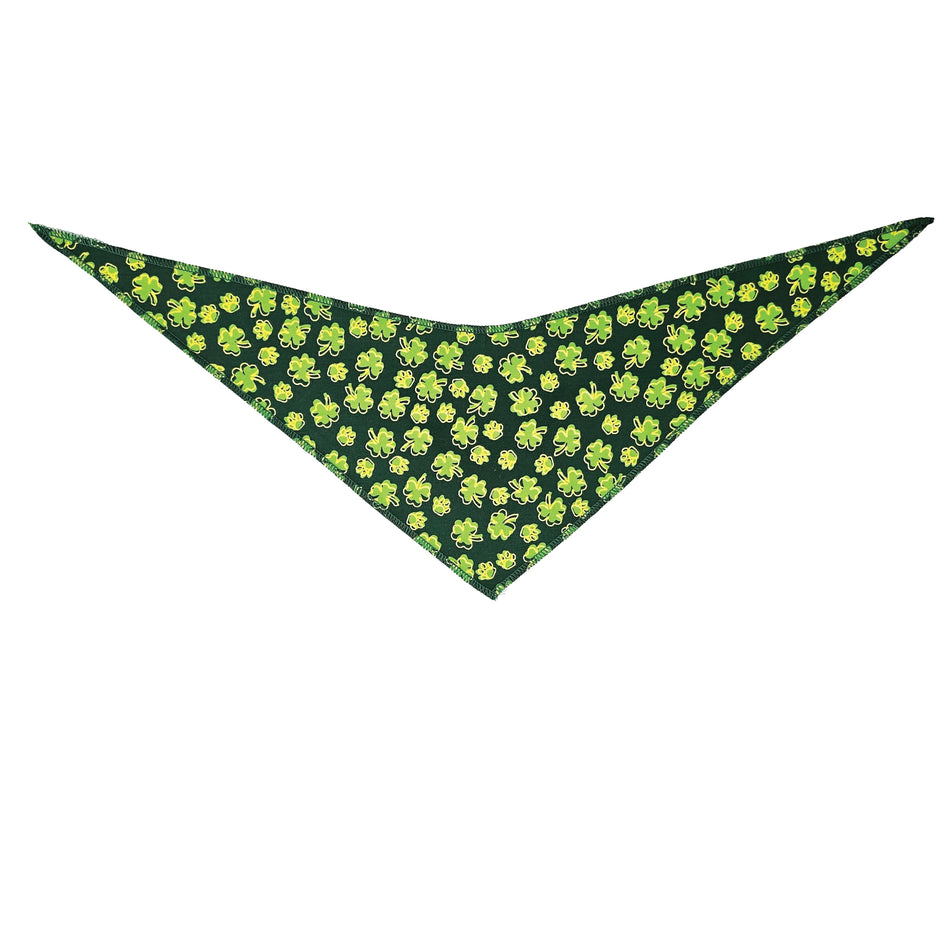 St. Patrick's Tie-On Triangle Dog Bandana | Premium V-Neck Pet Bandana for Grooming, Style & Fashion S3152