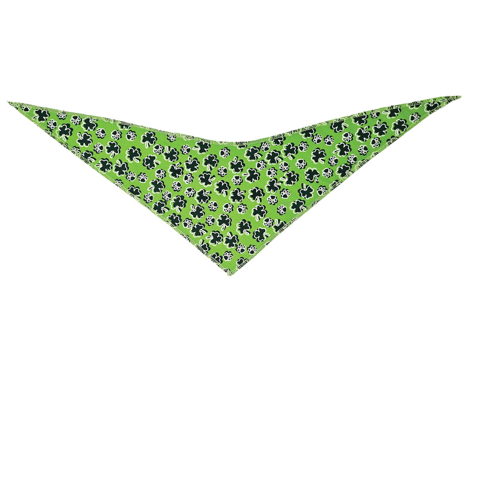 St. Patrick's Tie-On Triangle Dog Bandana | Premium V-Neck Pet Bandana for Grooming, Style & Fashion S3153