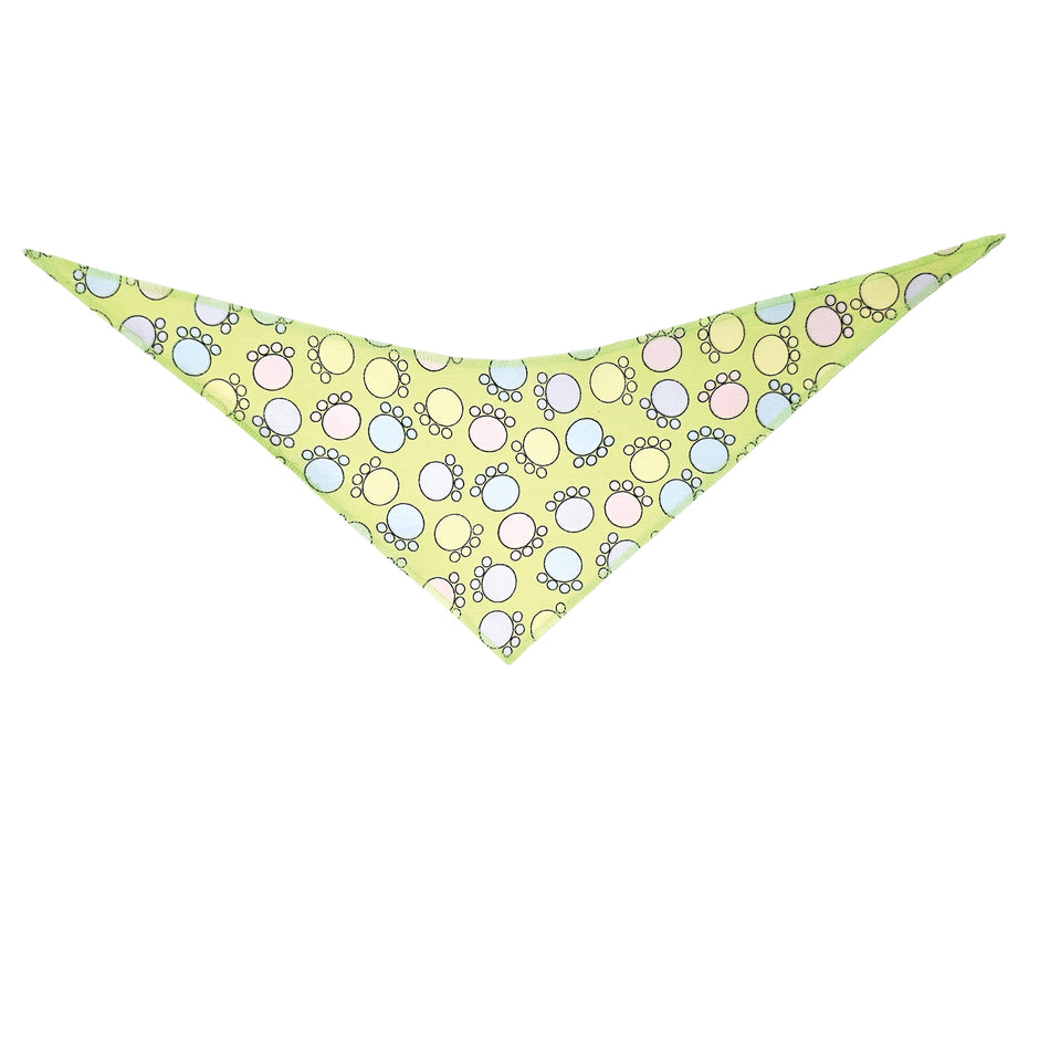 Paws & Bones_Easter Tie-On Triangle Dog Bandana | Premium V-Neck Pet Bandana for Grooming, Style & Fashion S3154