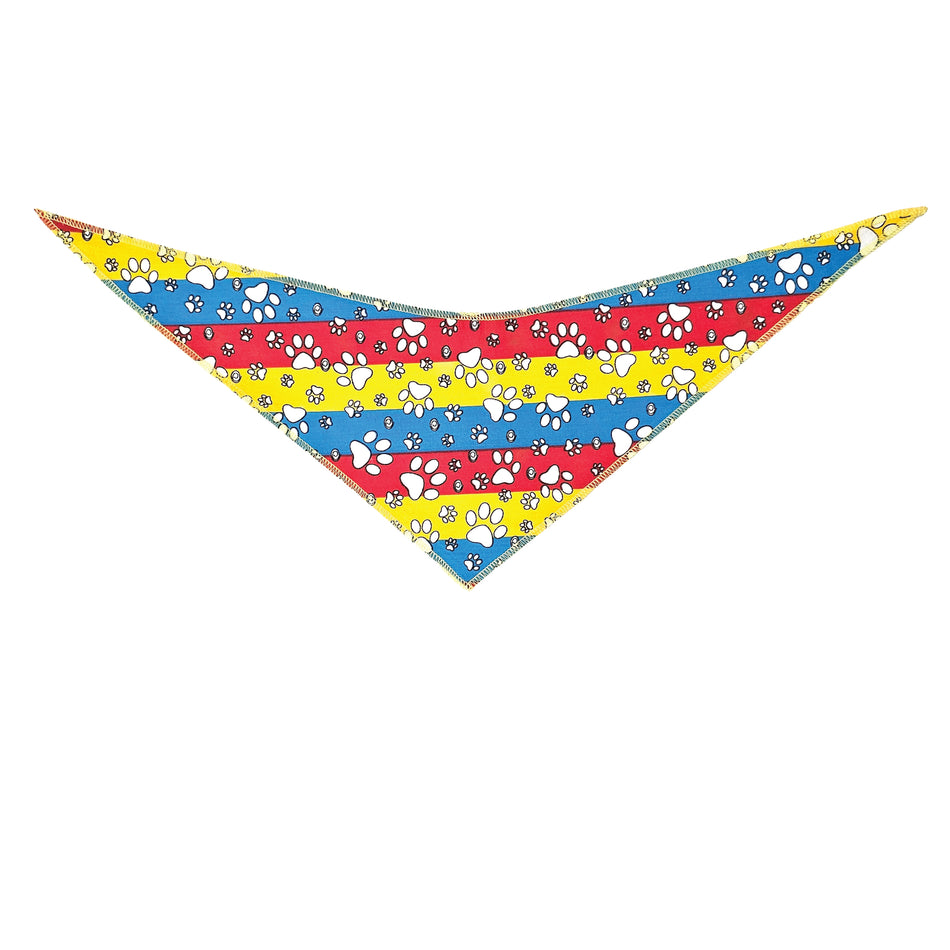 Paws & Bones Tie-On Triangle Dog Bandana | Premium V-Neck Pet Bandana for Grooming, Style & Fashion S3155