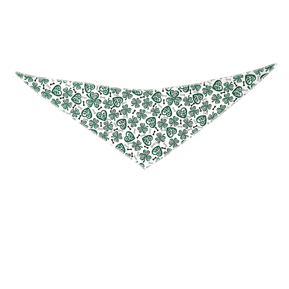 St. Patrick's Tie-On Triangle Dog Bandana | Premium V-Neck Pet Bandana for Grooming, Style & Fashion S3156
