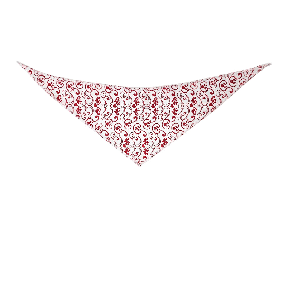 Valentine's Day Tie-On Triangle Dog Bandana | Premium V-Neck Pet Bandana for Grooming, Style & Fashion S3157