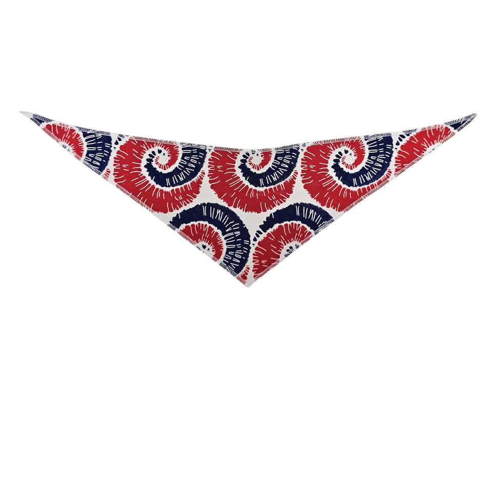 Patriotic/National Day Tie-On Triangle Dog Bandana | Premium V-Neck Pet Bandana for Grooming, Style & Fashion S3016