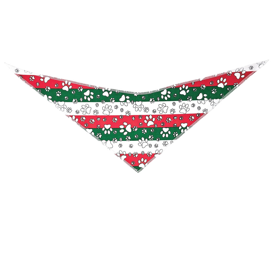 Paws & Bones Tie-On Triangle Dog Bandana | Premium V-Neck Pet Bandana for Grooming, Style & Fashion S3161