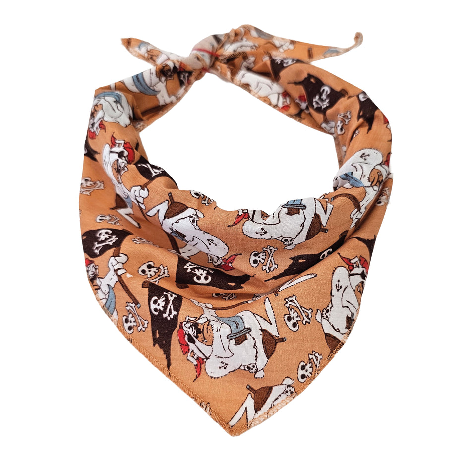Doggie_Halloween Tie-On Triangle Dog Bandana | Premium V-Neck Pet Bandana for Grooming, Style & Fashion S3170
