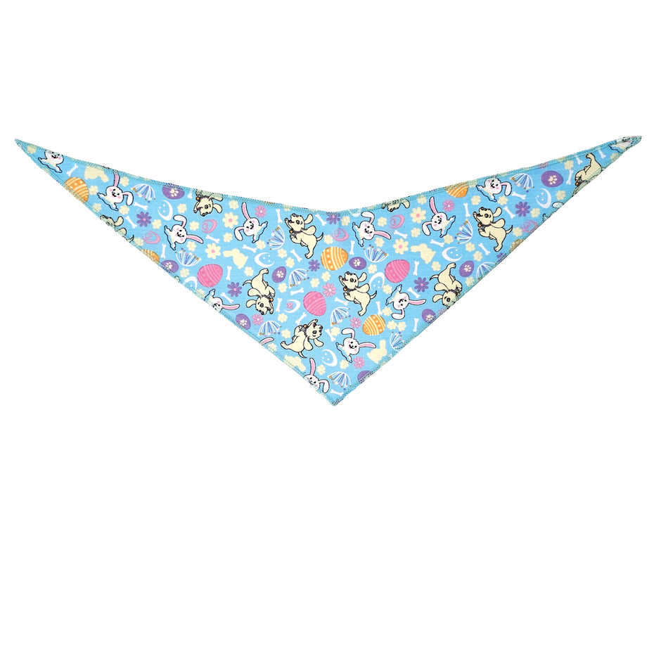 Easter Tie-On Triangle Dog Bandana | Premium V-Neck Pet Bandana for Grooming, Style & Fashion S3176