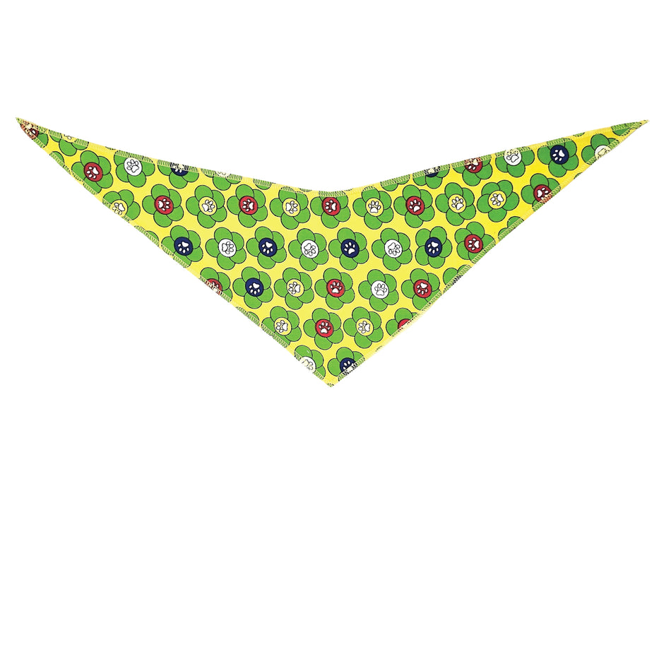 Spring/Summer Tie-On Triangle Dog Bandana | Premium V-Neck Pet Bandana for Grooming, Style & Fashion S3177