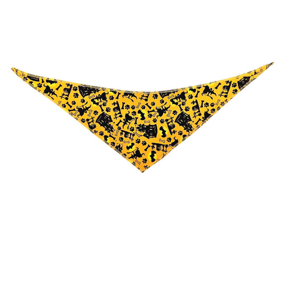 Halloween Tie-On Triangle Dog Bandana | Premium V-Neck Pet Bandana for Grooming, Style & Fashion S3181