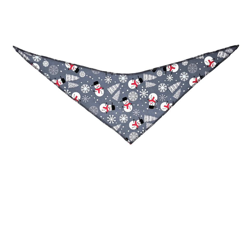 Christmas/Winter Tie-On Triangle Dog Bandana | Premium V-Neck Pet Bandana for Grooming, Style & Fashion S3183