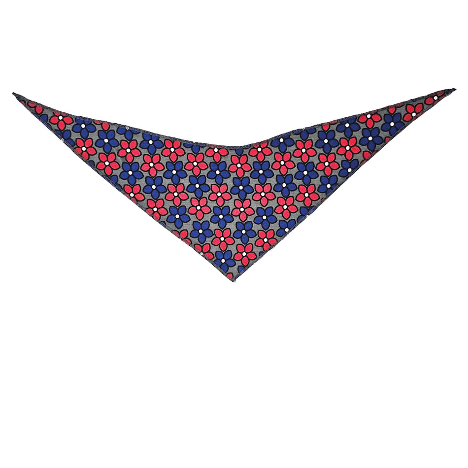 Patriotic/National Day Tie-On Triangle Dog Bandana | Premium V-Neck Pet Bandana for Grooming, Style & Fashion S3185
