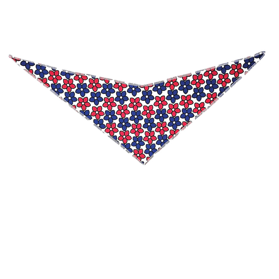 Patriotic/National Day Tie-On Triangle Dog Bandana | Premium V-Neck Pet Bandana for Grooming, Style & Fashion S3186