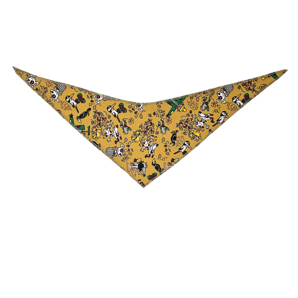 Fall/Thanksgiving Tie-On Triangle Dog Bandana | Premium V-Neck Pet Bandana for Grooming, Style & Fashion S3189