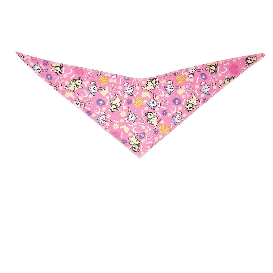 Easter Tie-On Triangle Dog Bandana | Premium V-Neck Pet Bandana for Grooming, Style & Fashion S3191