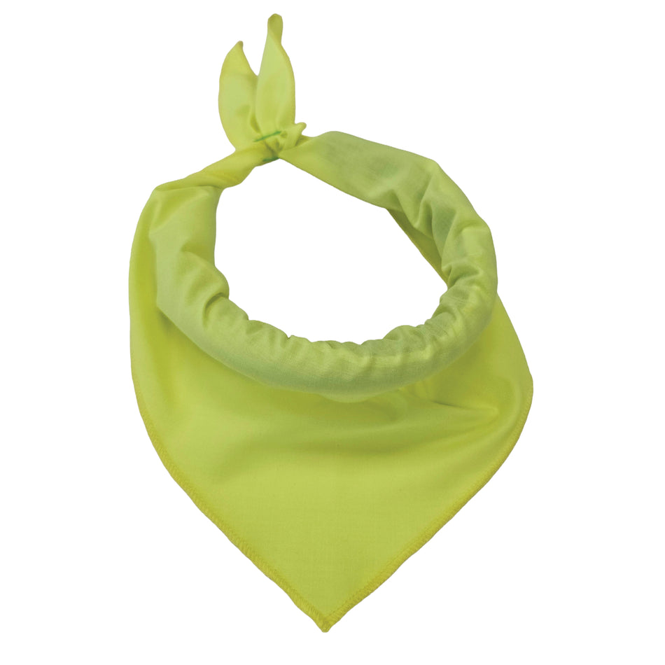 Solid Color Tie-On Triangle Dog Bandana | Premium V-Neck Pet Bandana for Grooming, Style & Fashion S3195