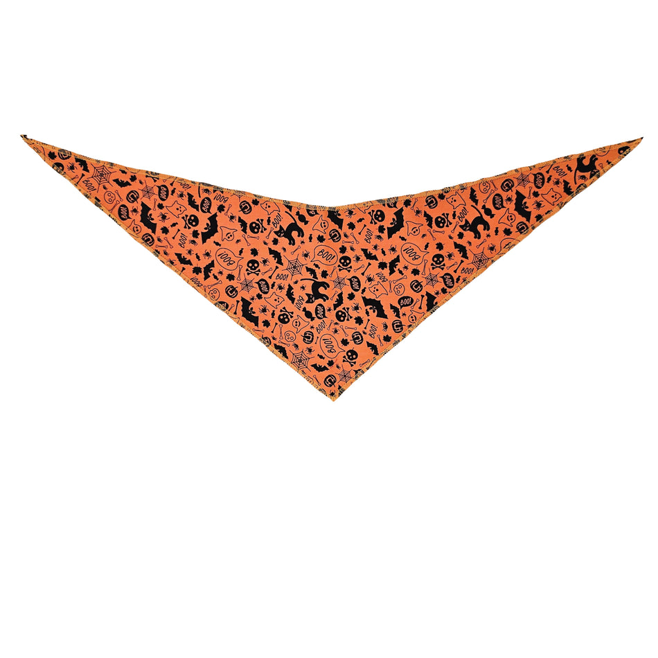 Halloween Tie-On Triangle Dog Bandana | Premium V-Neck Pet Bandana for Grooming, Style & Fashion S3020