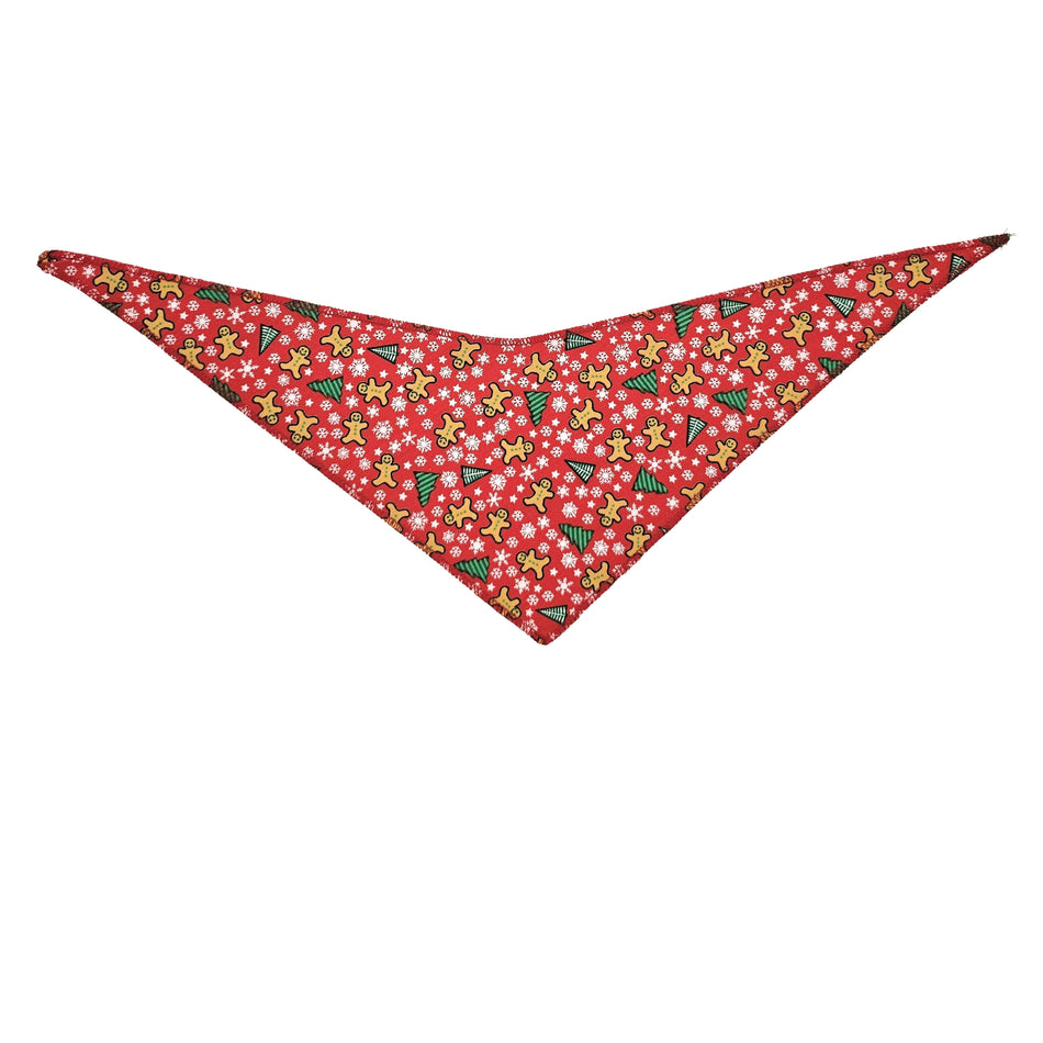 Christmas/Winter Tie-On Triangle Dog Bandana | Premium V-Neck Pet Bandana for Grooming, Style & Fashion S3206