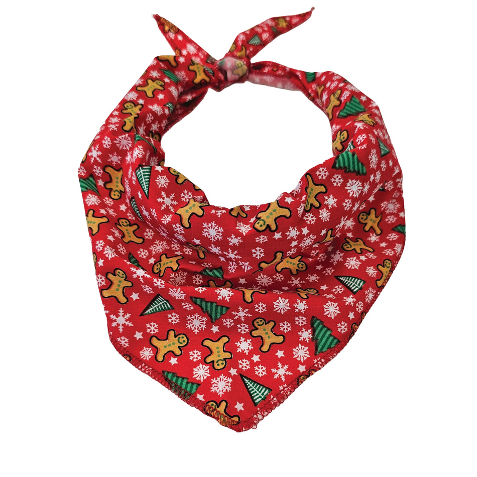 Christmas/Winter Tie-On Triangle Dog Bandana | Premium V-Neck Pet Bandana for Grooming, Style & Fashion S3206