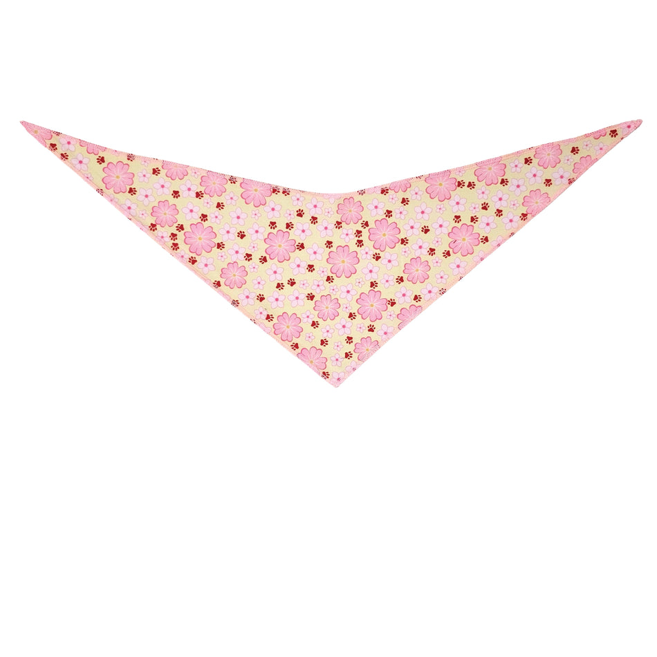 Spring/Summer Tie-On Triangle Dog Bandana | Premium V-Neck Pet Bandana for Grooming, Style & Fashion S3207
