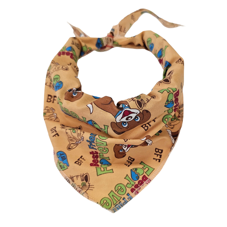 Doggie Tie-On Triangle Dog Bandana | Premium V-Neck Pet Bandana for Grooming, Style & Fashion S3209