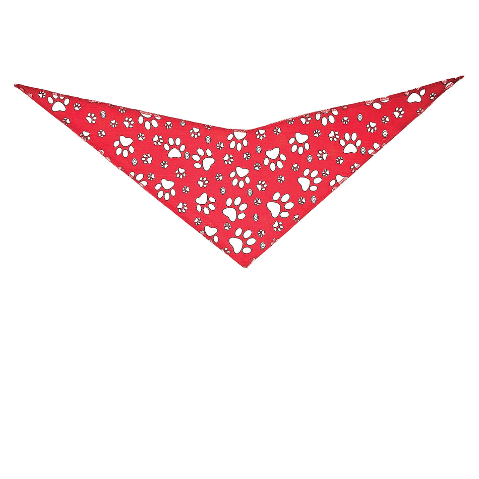Paws & Bones Tie-On Triangle Dog Bandana | Premium V-Neck Pet Bandana for Grooming, Style & Fashion S3211