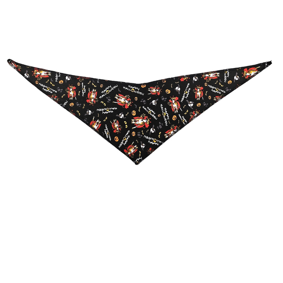 Halloween Tie-On Triangle Dog Bandana | Premium V-Neck Pet Bandana for Grooming, Style & Fashion S3213
