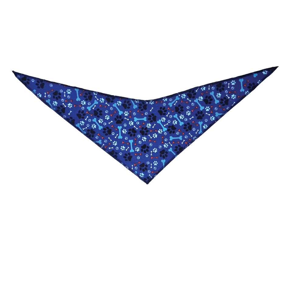 Paws & Bones Tie-On Triangle Dog Bandana | Premium V-Neck Pet Bandana for Grooming, Style & Fashion S3215