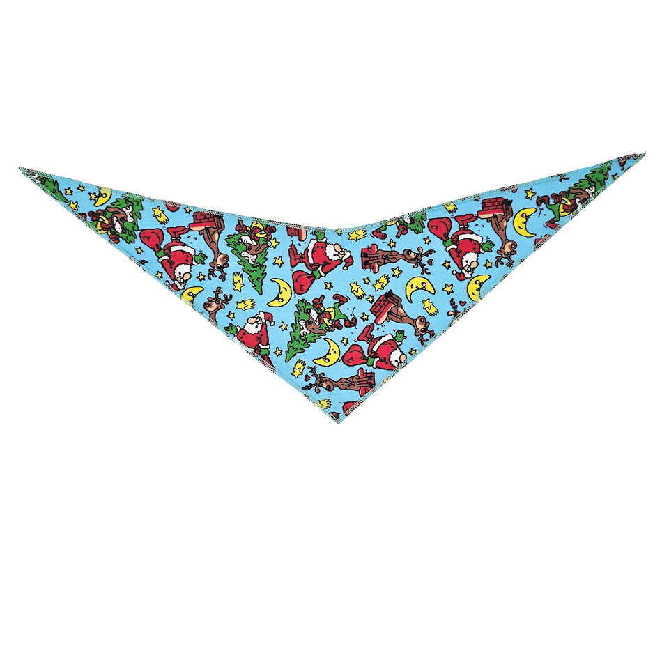 Christmas/Winter Tie-On Triangle Dog Bandana | Premium V-Neck Pet Bandana for Grooming, Style & Fashion S3223