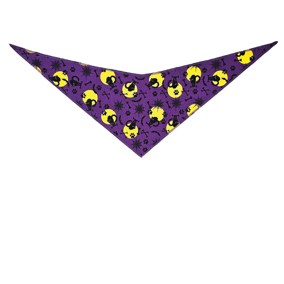 Halloween Tie-On Triangle Dog Bandana | Premium V-Neck Pet Bandana for Grooming, Style & Fashion S3229