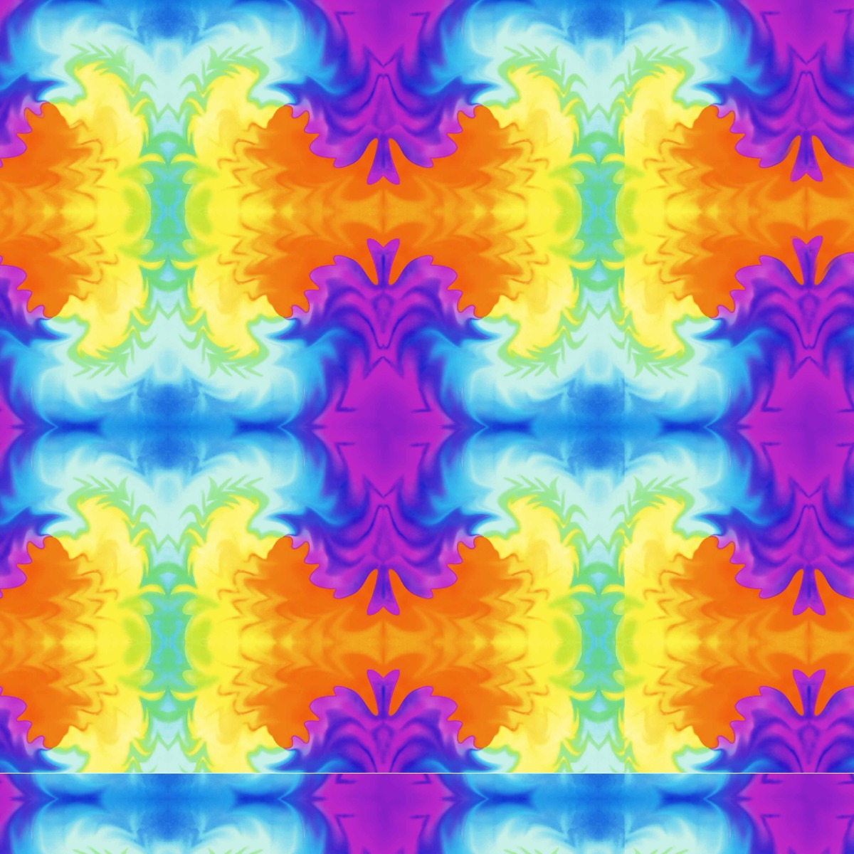 SQ3233 Casual Tie-dye Square Bandana