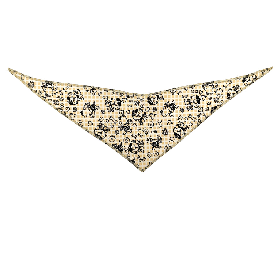 Doggie Tie-On Triangle Dog Bandana | Premium V-Neck Pet Bandana for Grooming, Style & Fashion S3237