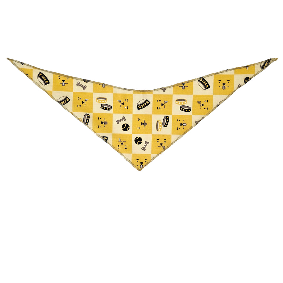 Doggie Tie-On Triangle Dog Bandana | Premium V-Neck Pet Bandana for Grooming, Style & Fashion S3247