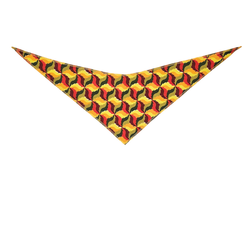 Fall/Thanksgiving Tie-On Triangle Dog Bandana | Premium V-Neck Pet Bandana for Grooming, Style & Fashion S3248