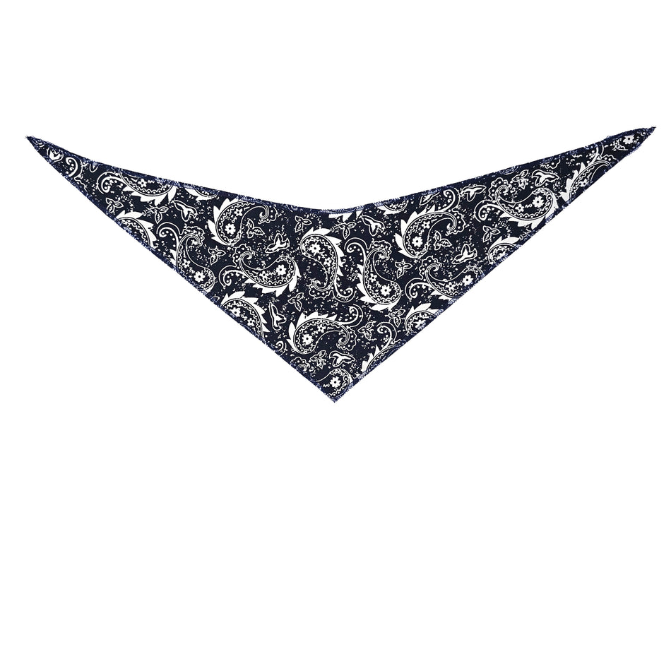 Paisley Tie-On Triangle Dog Bandana | Premium V-Neck Pet Bandana for Grooming, Style & Fashion 100% Cotton S3253